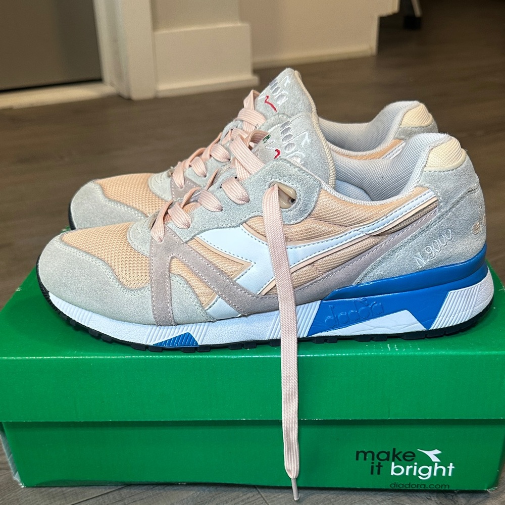 Diadora N9000 III C7376 - Bisque/Bleached Sand/Vivid Blue (2017)